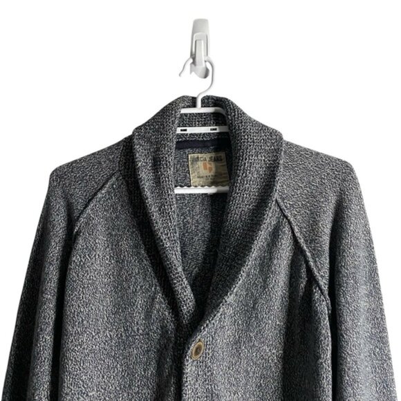 Garcia Jeans Men's Gray 100% Cotton Button Down Knit Cardigan - Picture 2 of 7